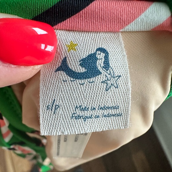 Anthropologie Mermaid 2 Piece Bikini Zig Zag Print sz: Top Small/Bottoms XS - Picture 11 of 13